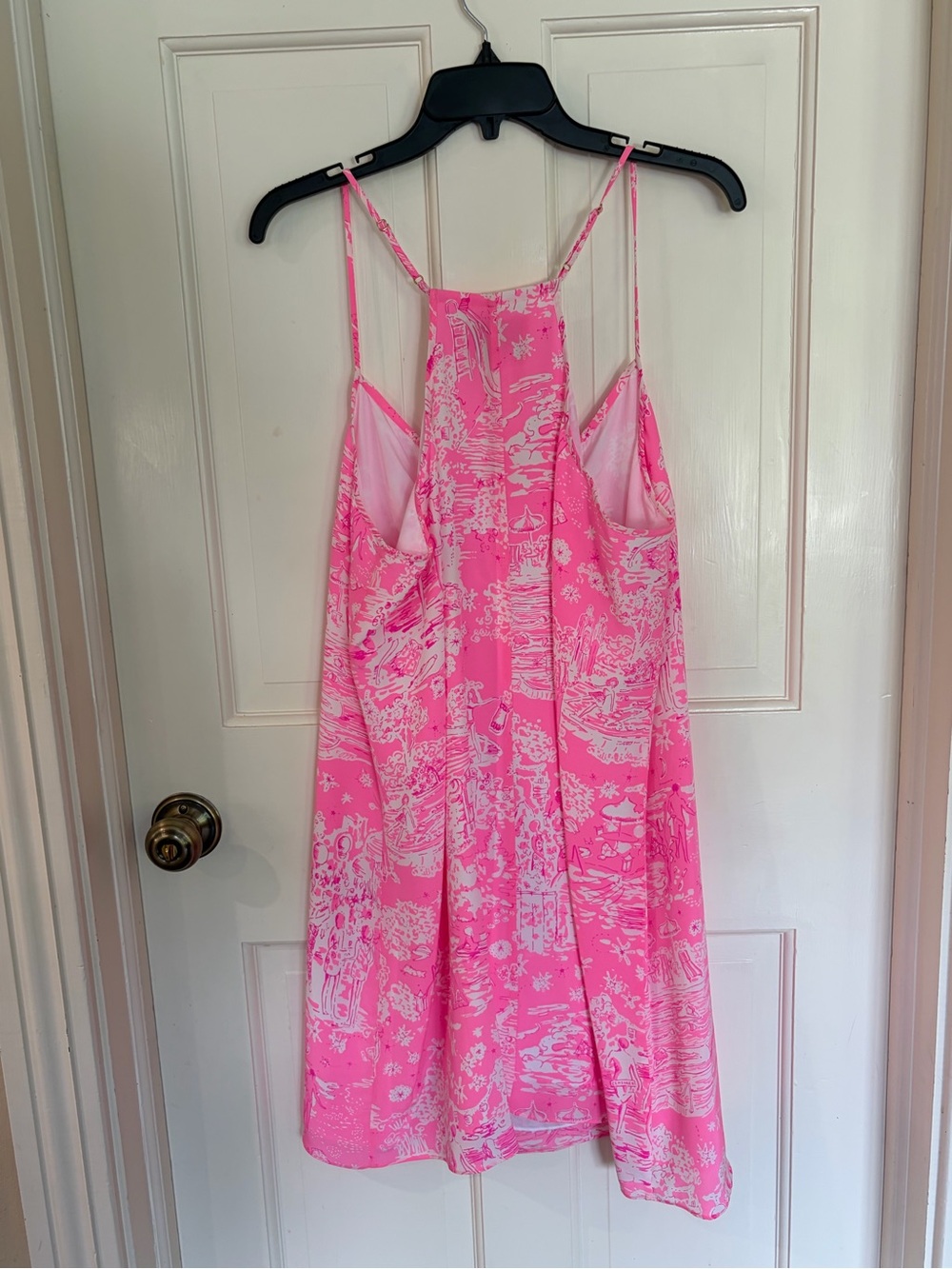Lilly Pulitzer Pink and White Printed Slip Dress - Picture 2 of 4